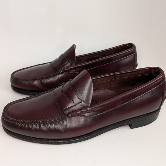 VTG DEXTER PENNY LOAFERS MEN\'S SIZE 10 OXBLOOD BROWN LEATHER SLIP ON MADE USA main image 8
